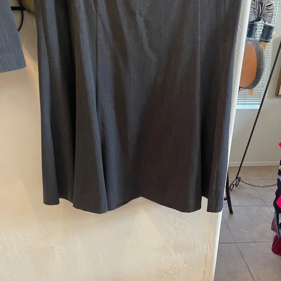 VINTAGE Hard to find Lane Bryant 2 piece Dark Gray Maxi Skirt Suit 18 - Picture 4 of 15